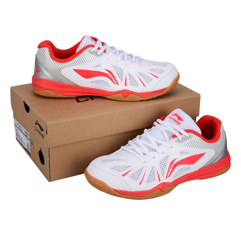 lining李宁 乒乓球鞋男款运动鞋 乒乓球专用鞋透气防滑 aptm003-1 白