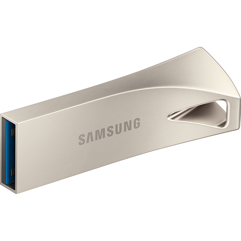 三星（SAMSUNG）256GB USB3.1 U盘 BAR升级版+香槟银 金属优盘 高速便携 学生办公 读速400MB/s（Gen 1）