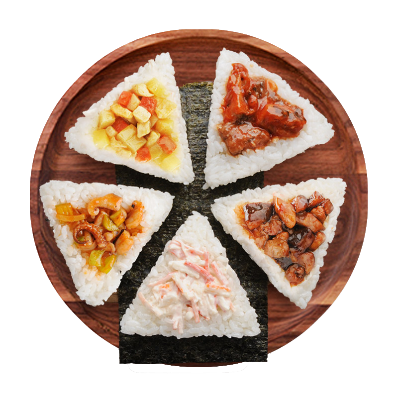国产冷冻饭团组合5种口味500g5枚方便菜海鲜水产儿童早餐寿司