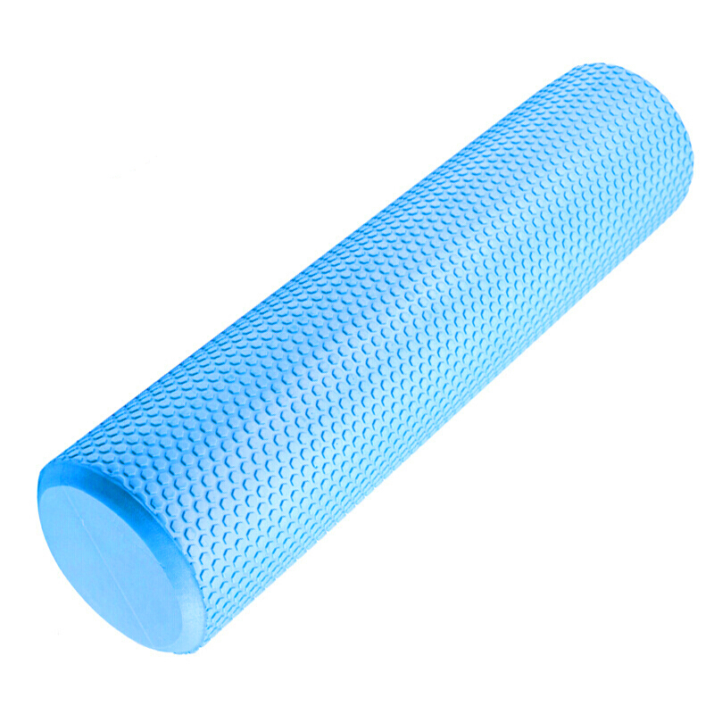 蒙拓嘉 eva瑜伽柱泡沫轴肌肉放松滚轴瑜伽轮健身浮点瑜伽辅助 蓝色60cm