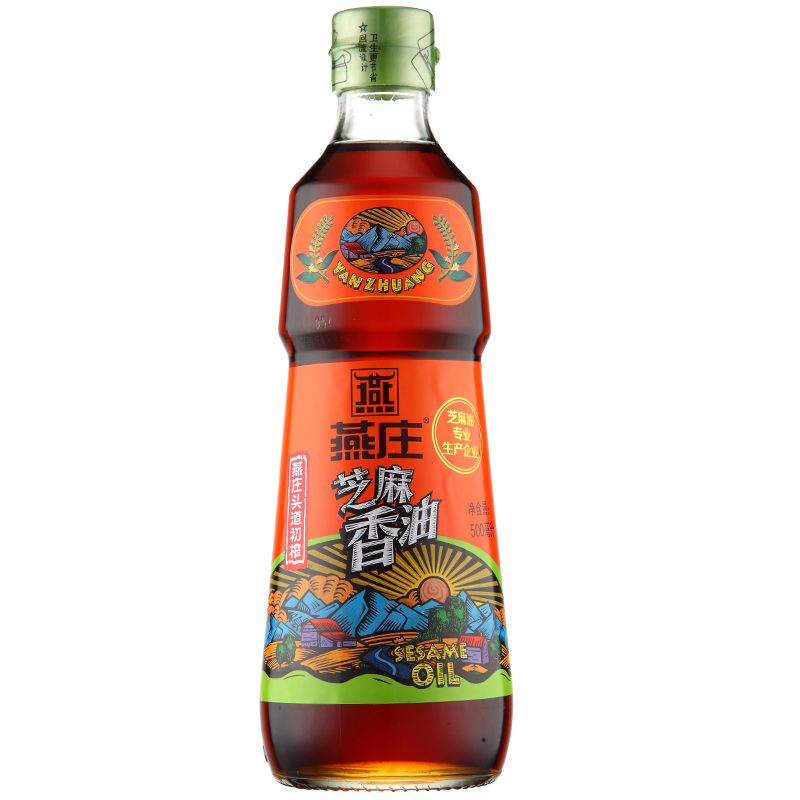 燕庄 芝麻香油 头道初榨系列500ml 头道初榨自然香