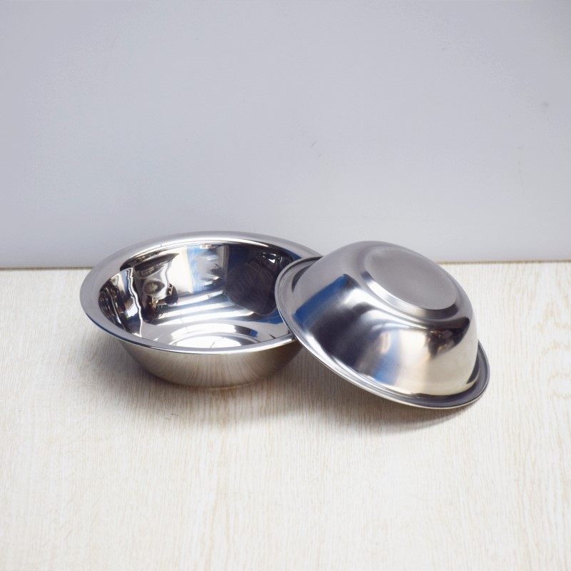 悍脉特特厚不锈钢圆形小汤盆码斗马兜打蛋盆酒店配菜盘厨房调料碟装菜