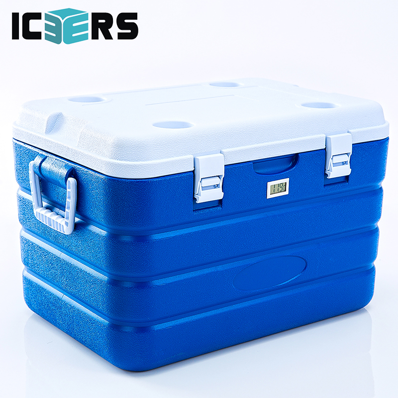 ICERS（艾森斯）PU保温箱60L药品胰岛素医用冷藏箱保鲜箱  温度计显示款 配10冰袋