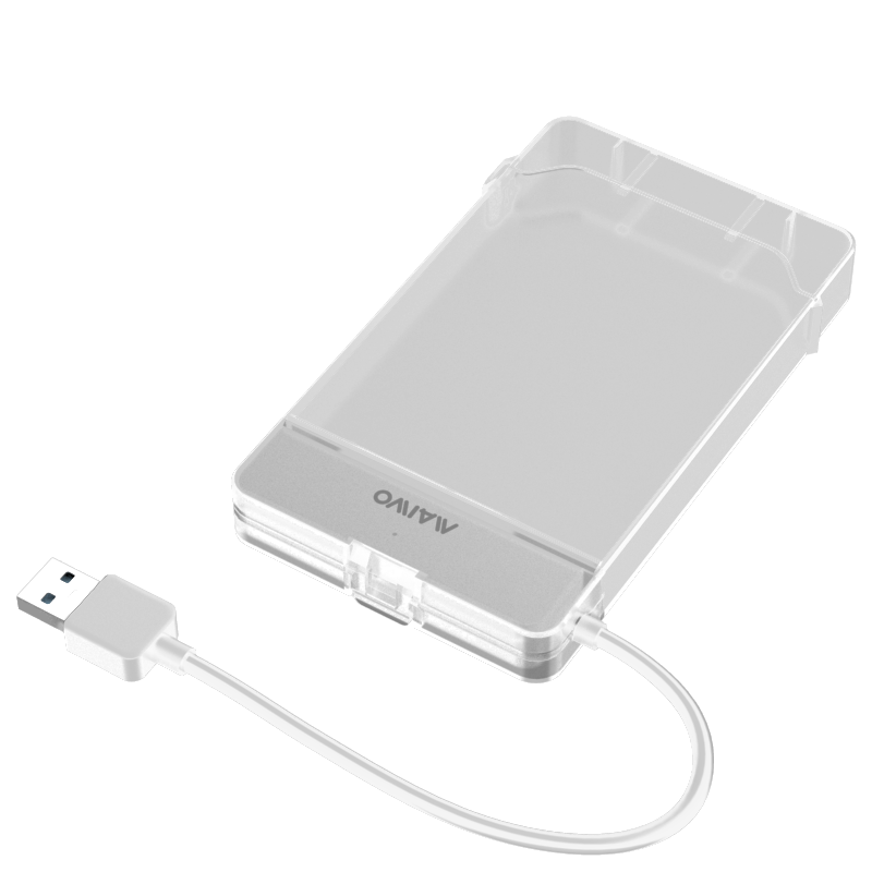 麦沃（MAIWO）K104 移动硬盘盒 2.5英寸台式机笔记本外置SATA串口机械/SSD固态硬盘盒子 白色