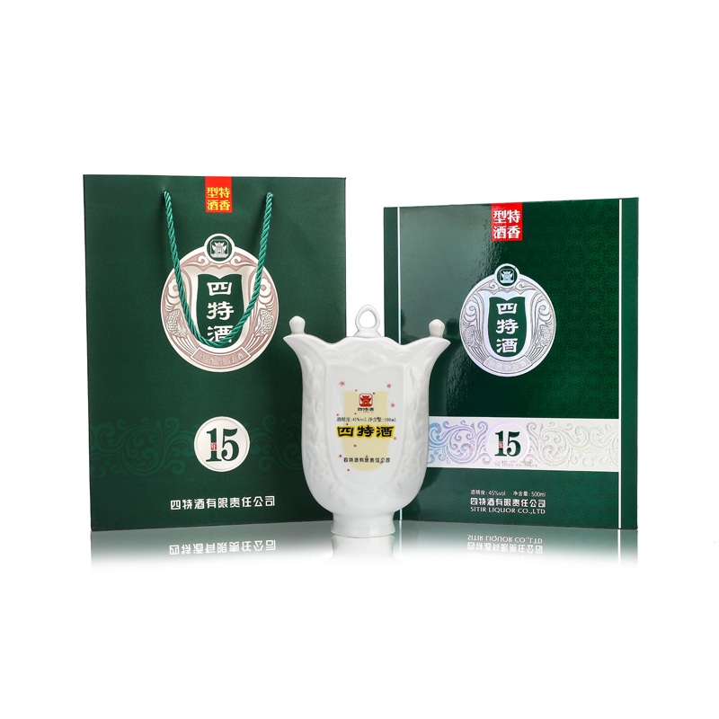 四特酒15年 十五年陈酿 45度500ml 礼盒装 特香型白酒