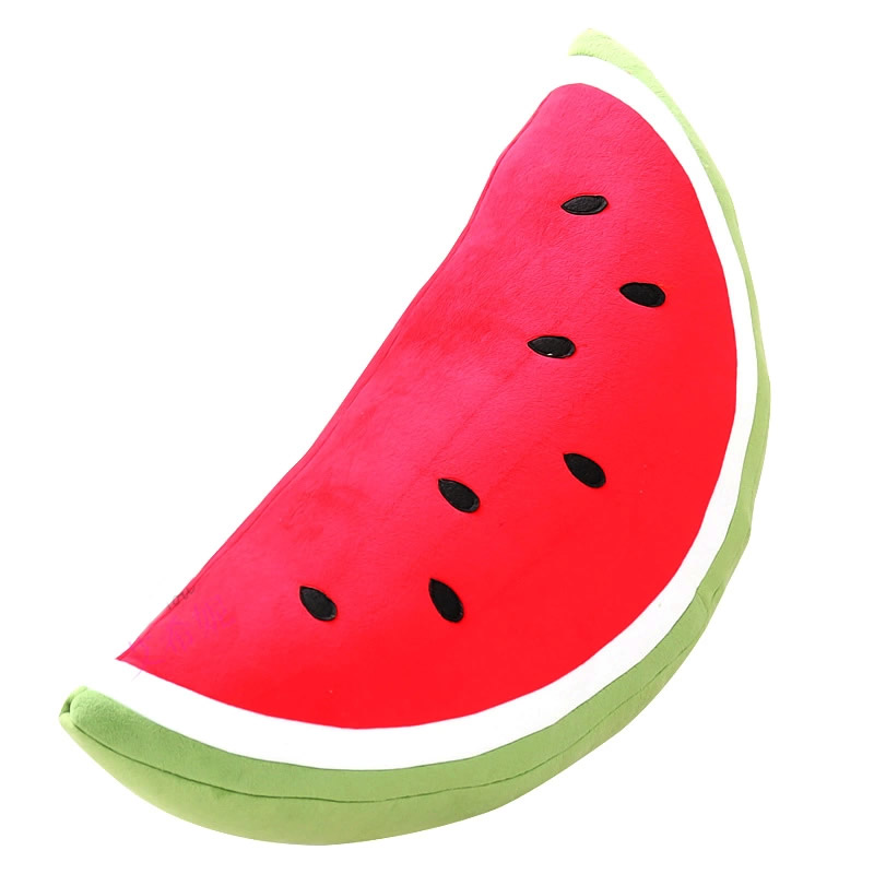 优羽创意沙发靠垫毛绒玩具水果西瓜抱枕儿童生日礼物 半圆形 半圆形