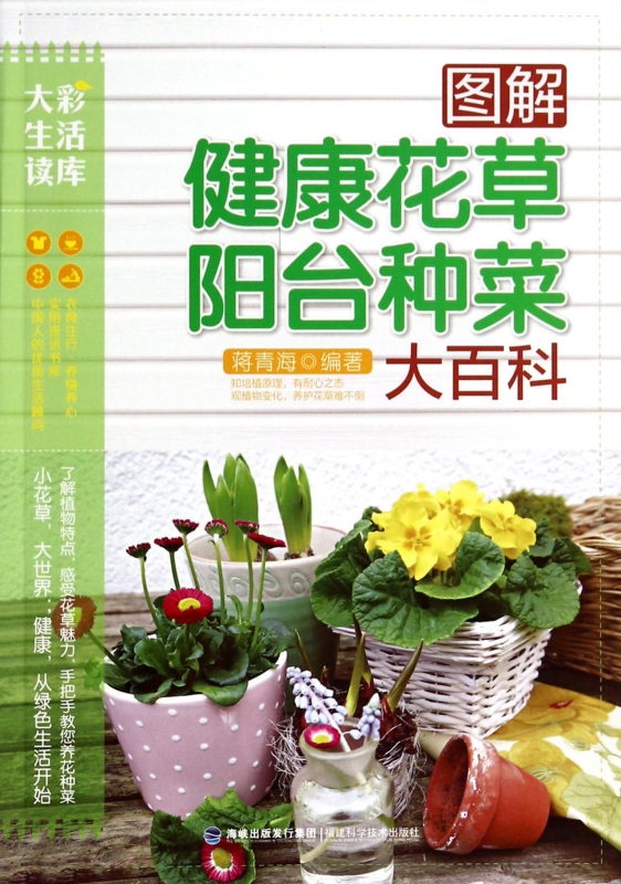 图解健康花草阳台种菜大百科/大彩生活读库