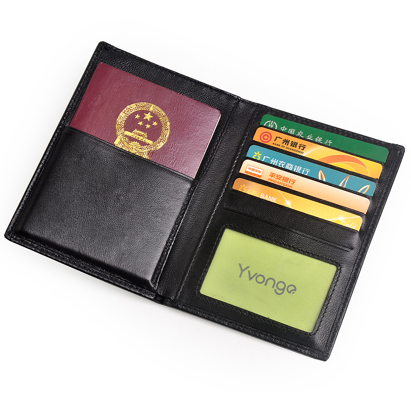 Yvongo韵歌 羊皮编织护照包多功能收纳护照夹保护套证件包卡包男女款真皮牛皮新品