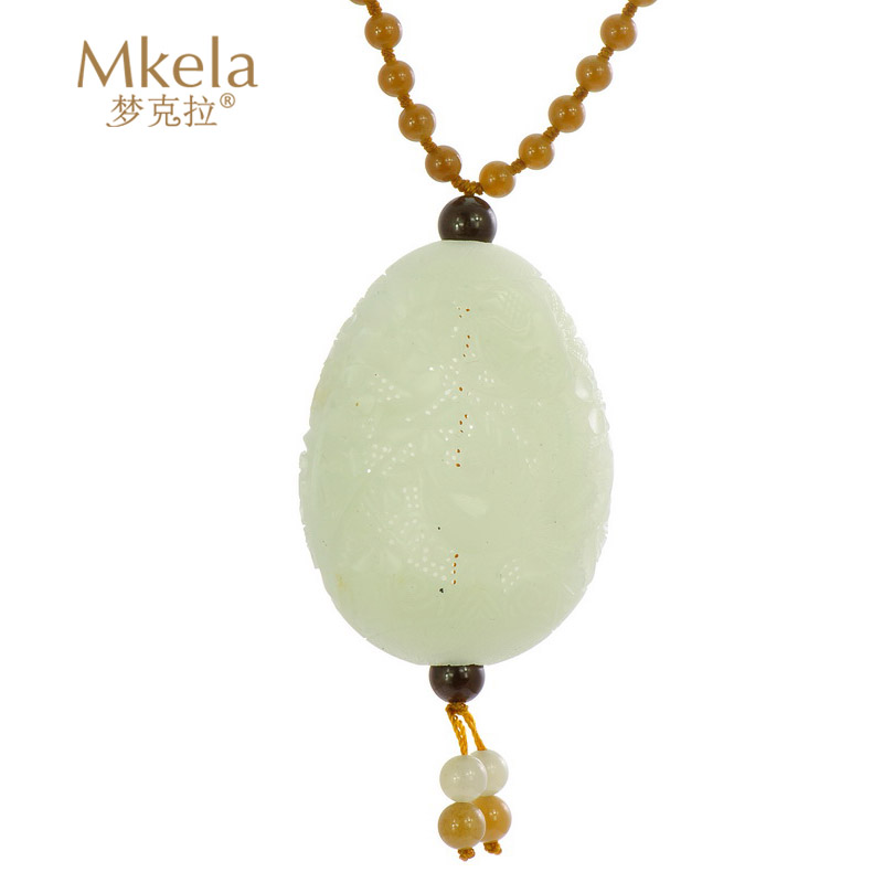 梦克拉mkela 和田玉吊坠 和田玉镂空吊坠 吉祥凤凰   镂空玉雕件玉