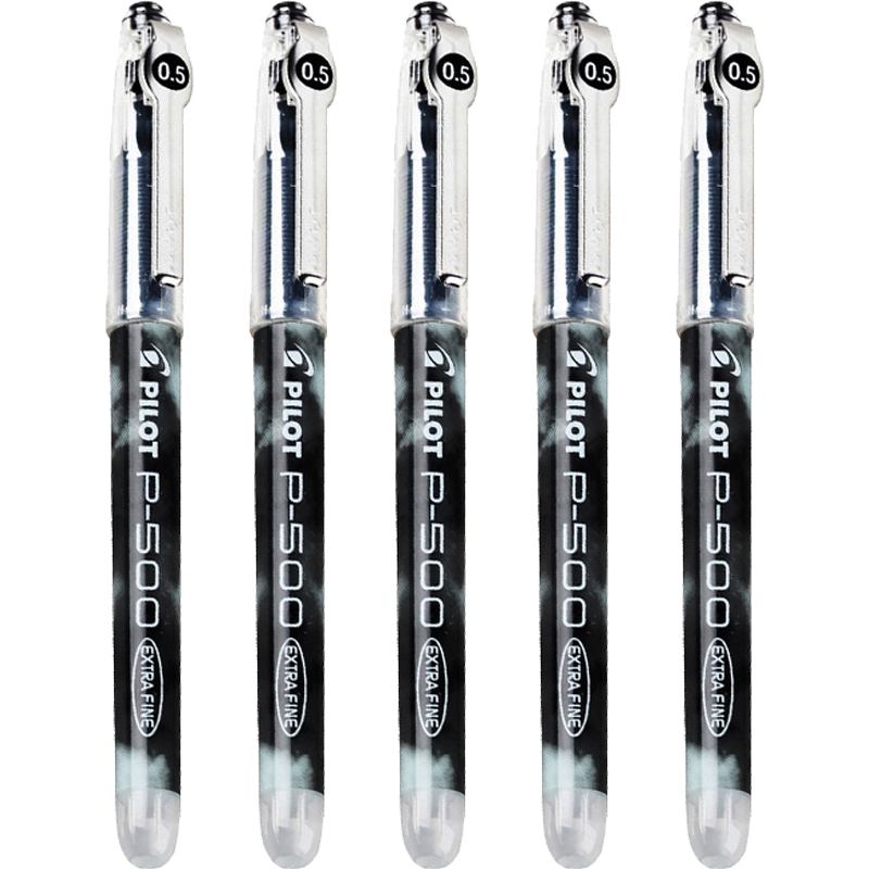 ���֣�PILOT��P500��ɫ���Ա�ǩ�ֱ�ˮ��0.5ֱҺʽ������ľ���װ�칫��Ʒˢ��ʸ���ֵѧ�����Ա� 5֧װ