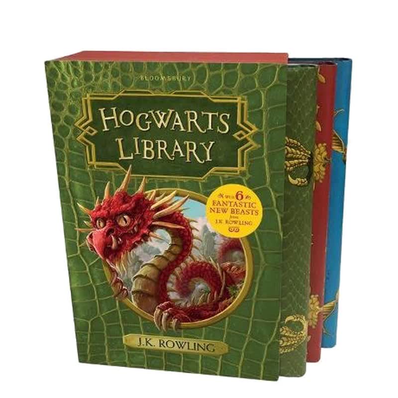 预售 英文原版 霍格伍兹图书馆 Hogwarts Library box Set 精装三册 哈利波特外传 J.K.罗琳 神奇动物在哪 诗翁彼豆故事集 魔幻科幻小说