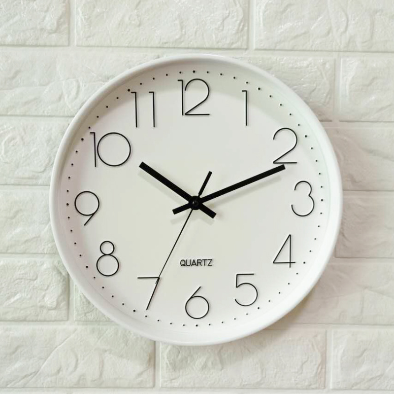 挂墙表卧室家用客厅挂钟墙大气墙钟壁挂圆形装饰数码餐厅静音欧式钟表