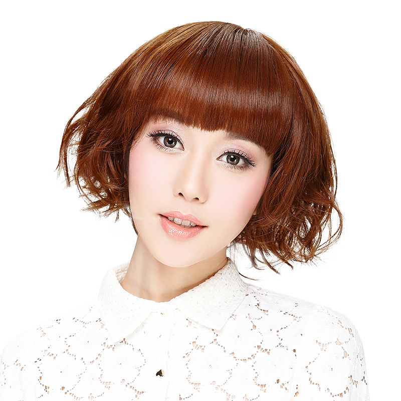 娇滴(cutie) 娇滴滴 假发 萝莉短发女生短卷发 可爱齐刘海蓬松梨花