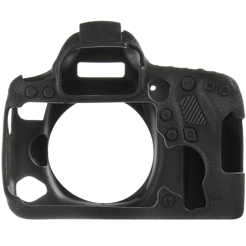 qeento 硅胶套6DII 适用于佳能6D2/6D MARK II相机 保护套 保护壳 黑色