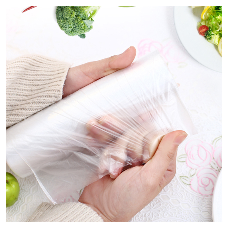 茶花保鲜袋点断式密封袋食品塑料袋大中小号 150只【大中小各50只】