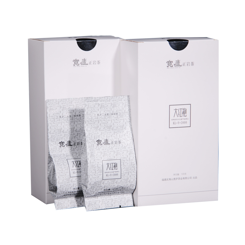 寛廬宽庐 大红袍kl-y-2000(简装) 岩茶 乌龙茶 茶叶(一盒)