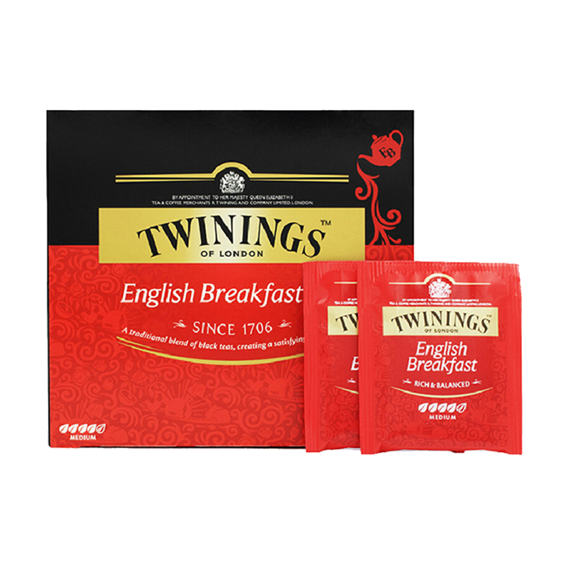 TWININGS 川宁 英式早餐红茶 进口茶叶 50袋*2g