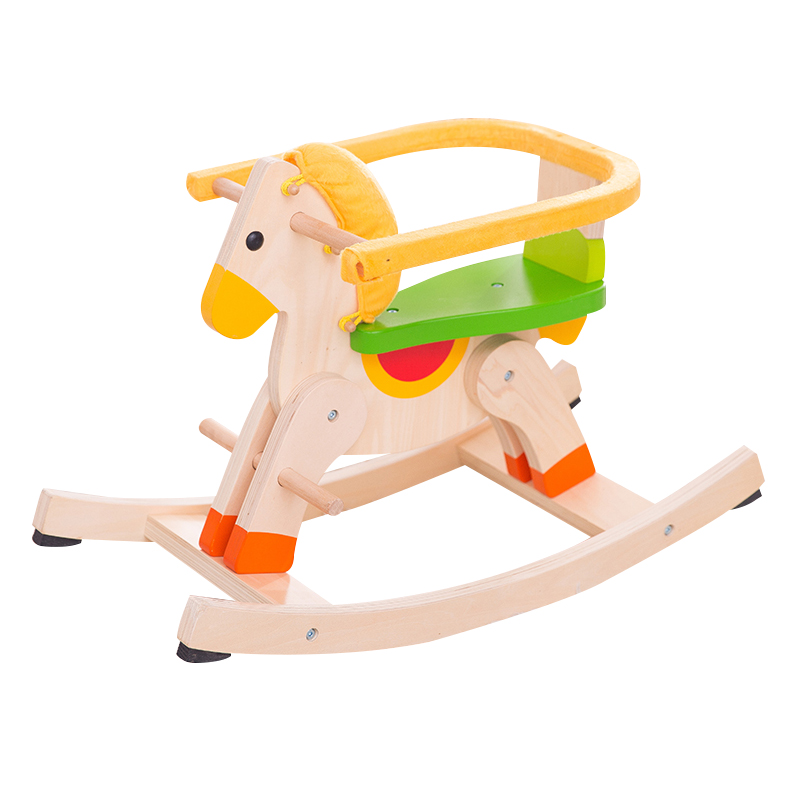 木制儿童婴儿玩具摇摇马摇椅可拆装生日周岁礼物 木马