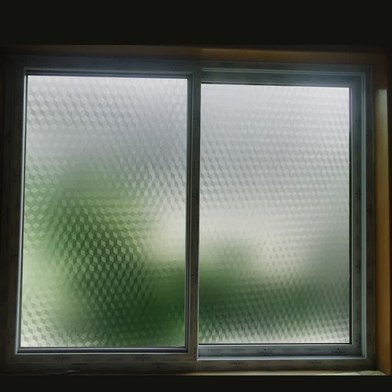 室窗户贴纸透光不透明卫生间浴室玻璃贴遮光窗户贴纸隔热膜 3d方格 45