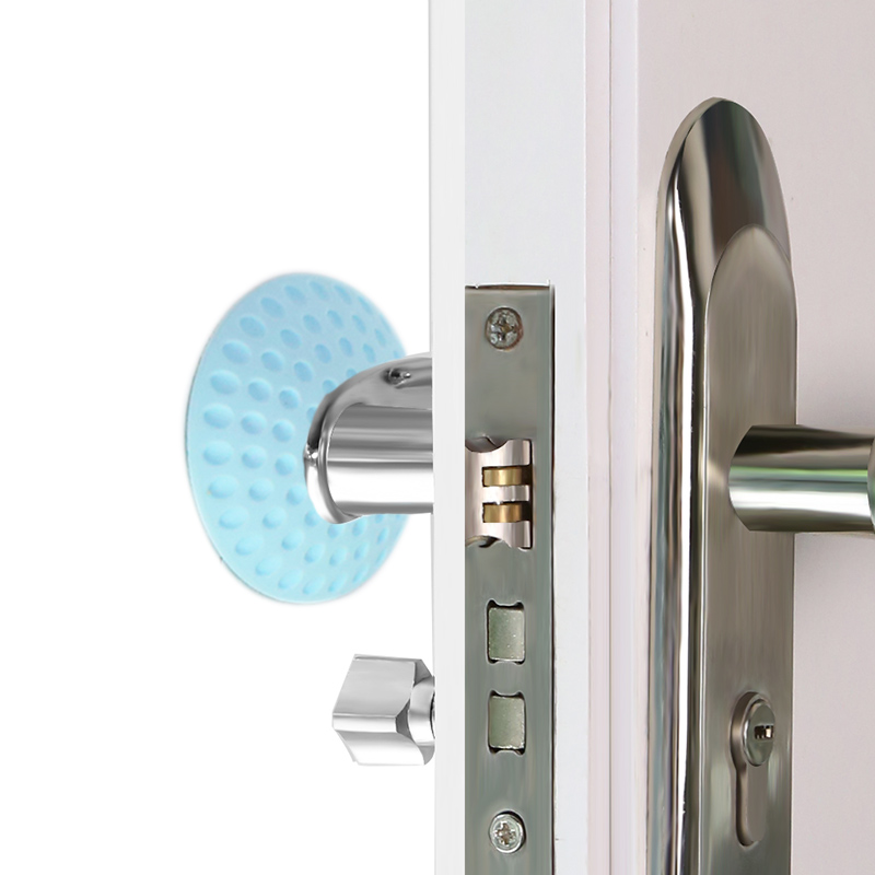 uhfr新品门把手防撞垫贴门后吸盘静音防碰卫生间防撞墙硅胶加厚保护套