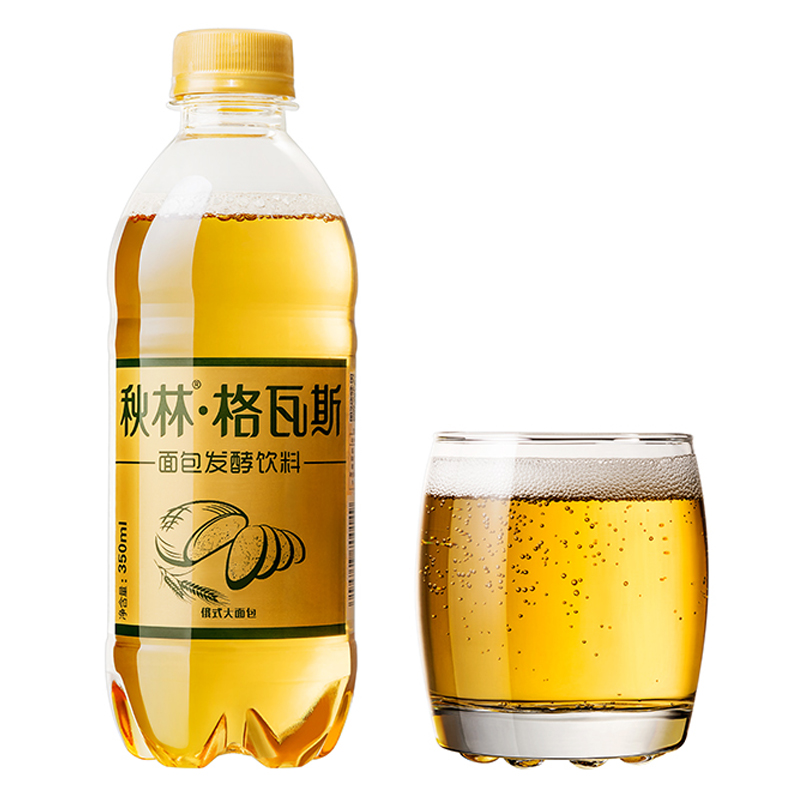 秋林格瓦斯 俄罗斯风味 面包发酵饮料 350ml*12瓶 整箱装 