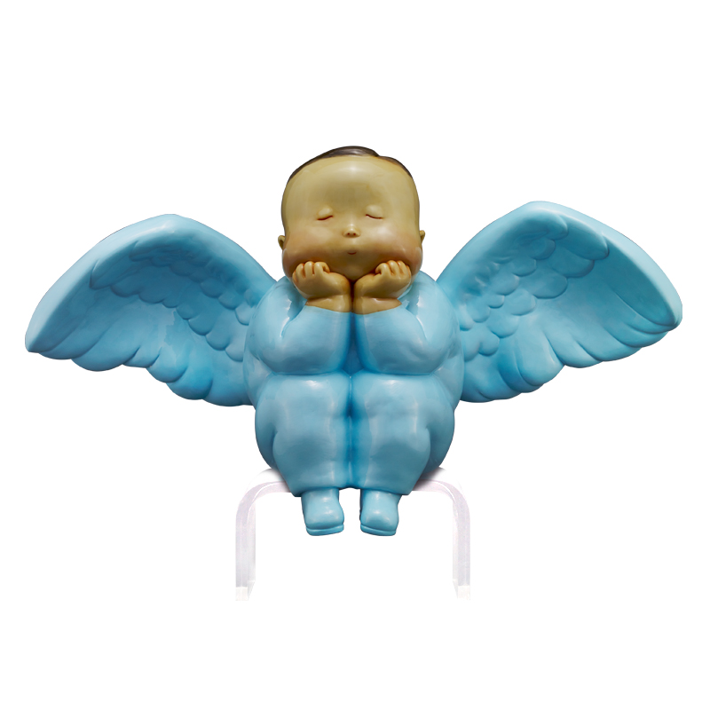 稀奇(xq) 瞿广慈作品《天使比比》桌面艺术摆件设计师版雕塑样板间