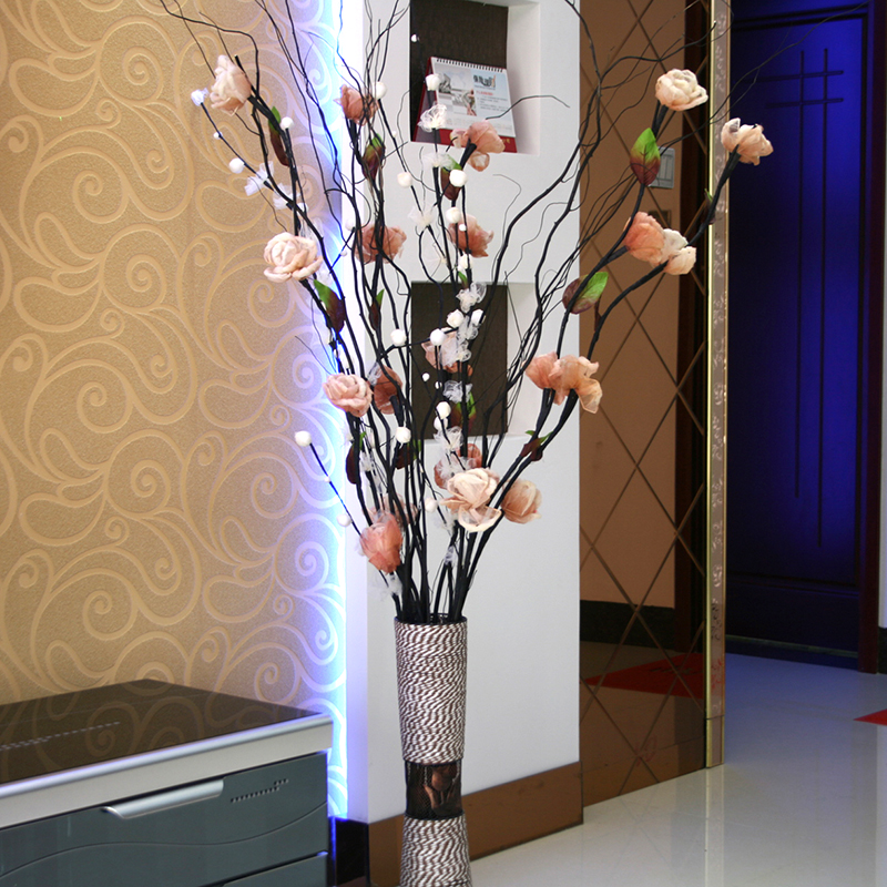 花瓶花艺美丽空间客厅落地脉叶干花装饰花艺哪个更合适,为什么买家这样评价！