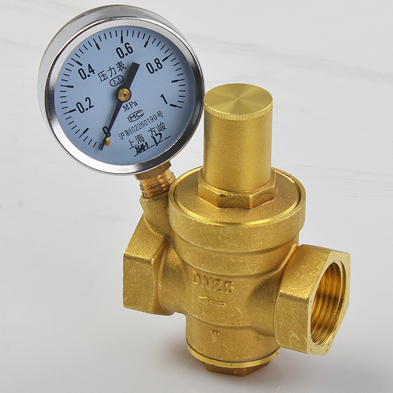 家用自来水减压阀水管稳压阀热水器净水器恒压阀黄铜加厚 1寸2 dn32
