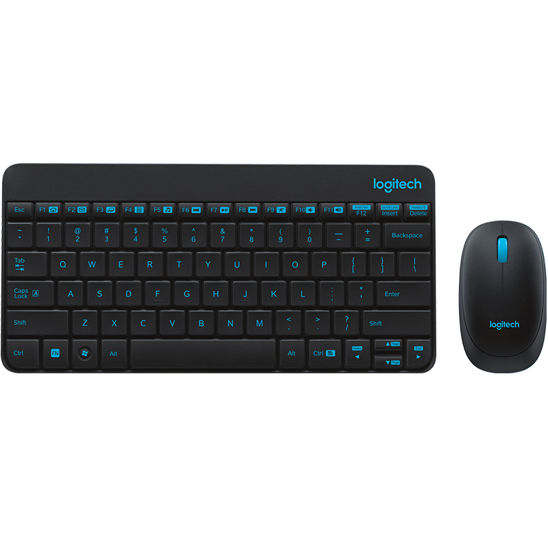 罗技（Logitech） 无线键鼠套装小键盘 MK245 Nano 无线鼠标无线键盘套装（黑色）