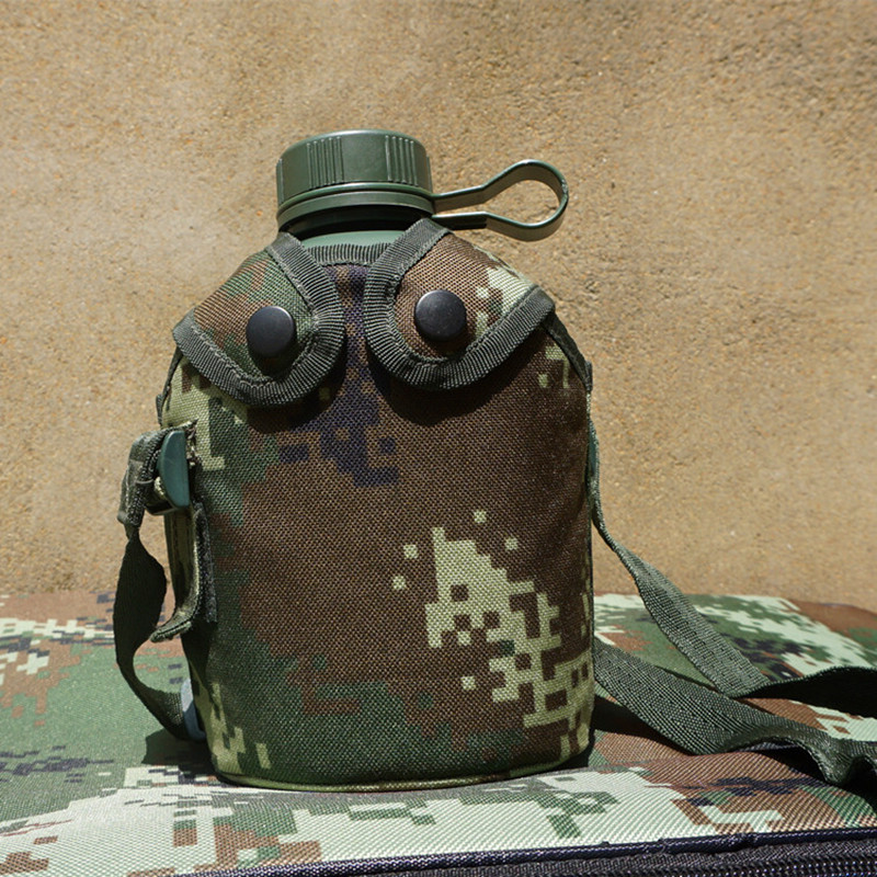 2l07水壶10式水壶户外野营装备野餐便携储水加厚军训用 10式水壶-绿