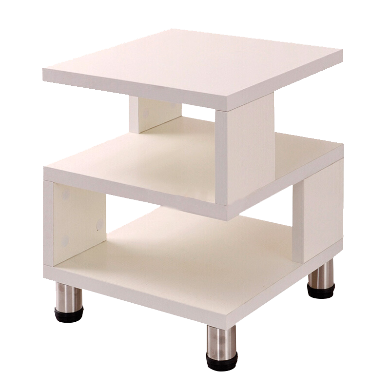 雅美乐 茶几桌 客厅沙发边几卧室阳台小茶桌飘窗桌 榻榻米简约现代日式边桌茶几 暖白色 Y936