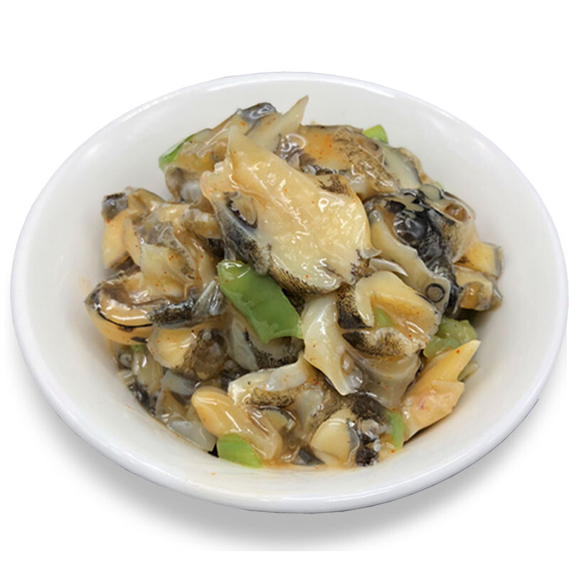 聚鲜品 芥末海螺片500g 冷冻盒装 即食海鲜小菜日韩料理