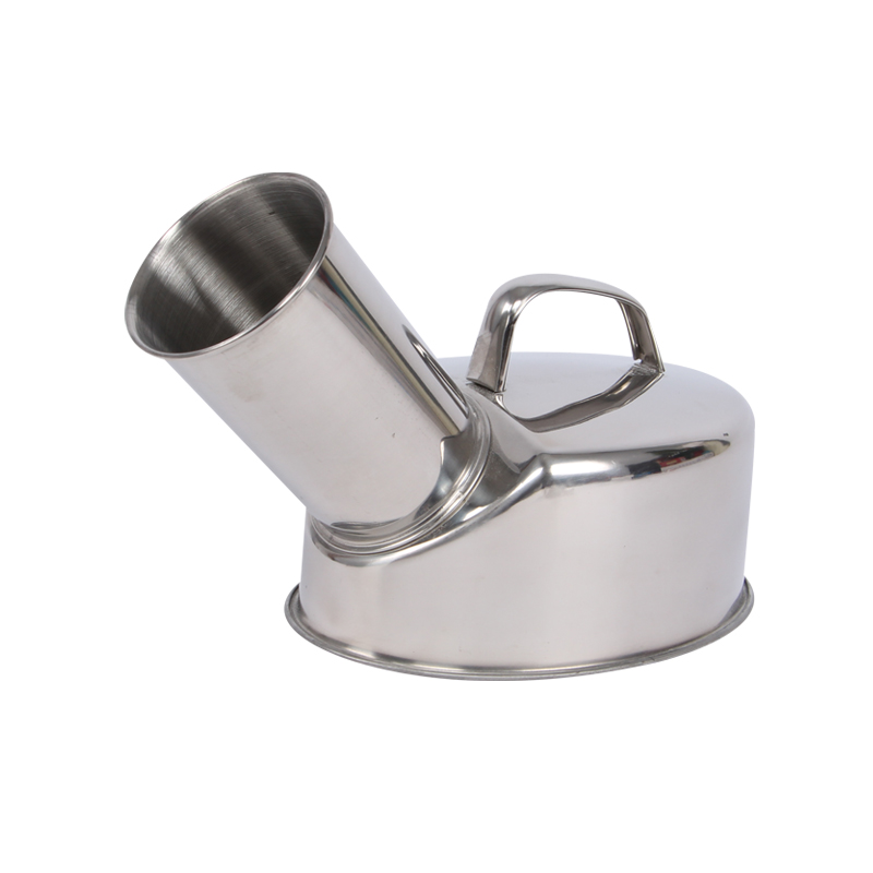 衡羽男女接尿壶 接尿器 尿桶 加厚不锈钢接尿器 不锈钢便盆导尿器