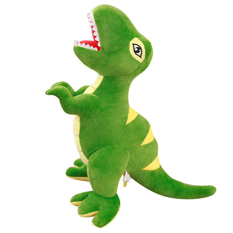 恐龙毛绒玩具霸王龙公仔大号玩偶布娃娃理由儿童生日礼物 绿色 60cm