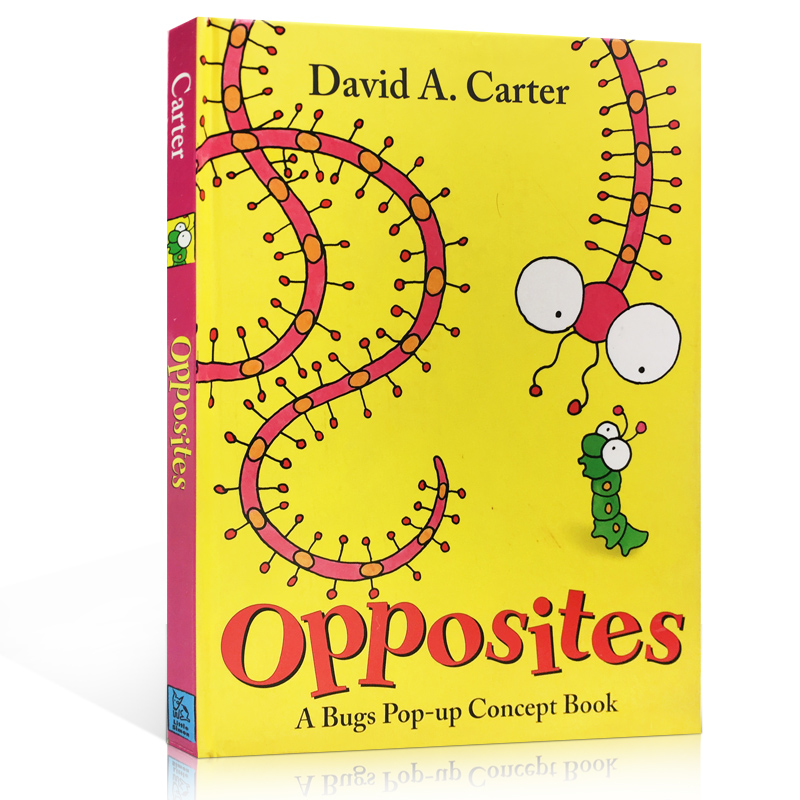 英文原版 Opposites: A Bugs Pop-up Concept Book反义词单词认知