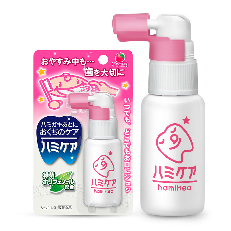 丹平制药（tampei） 日本进口儿童口腔喷雾防蛀牙护齿宝宝牙膏儿童漱口水食品级无氟可吞咽清洁  草莓味