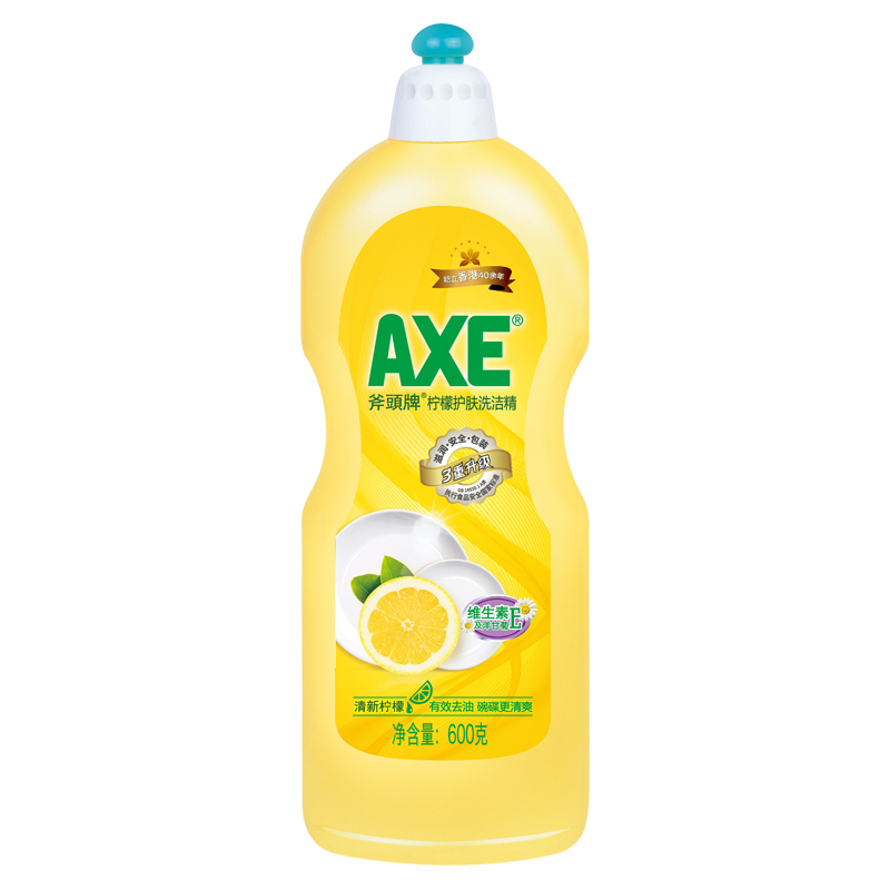 斧头牌（AXE）柠檬护肤洗洁精600g 轻松去油不伤手