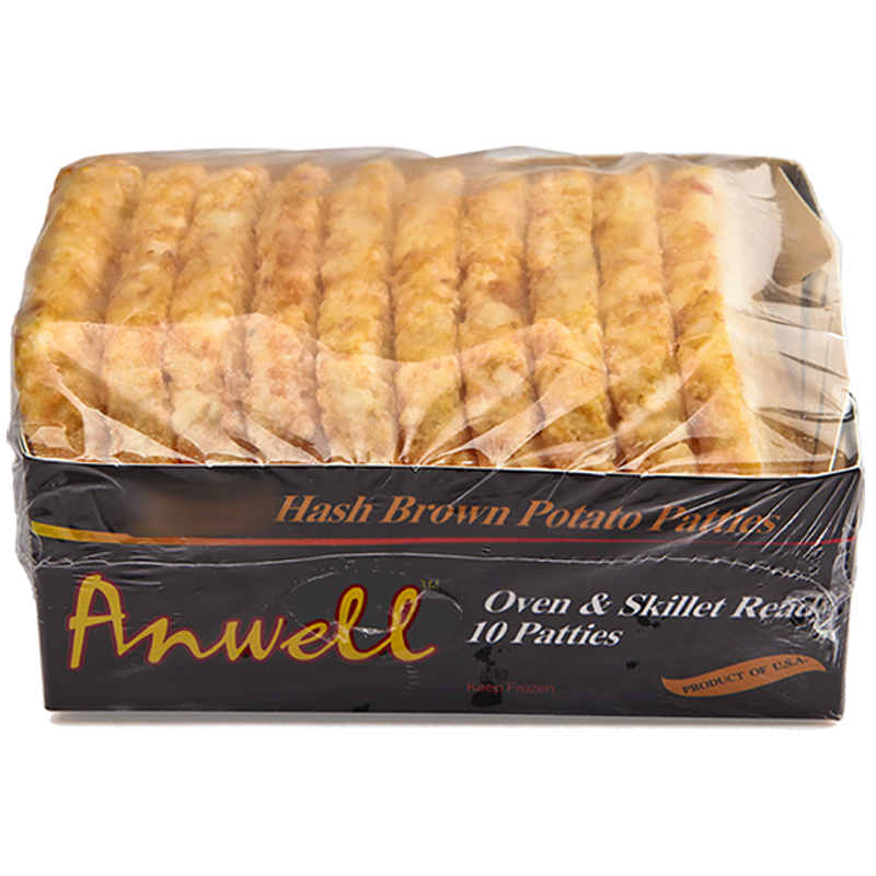 安维（Anwell）美国原味薯饼 620g 冷冻薯饼 速食 牛排好搭档 空气炸锅半成品菜