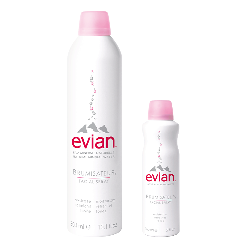 依云（evian）天然矿泉水喷雾促销装（300ml+50ml)（补水保湿 爽肤水 敏感肌护肤品 法国进口 ）