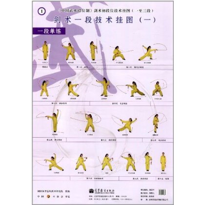 中国武术段位制:剑术初段位技术挂图(1至3段)