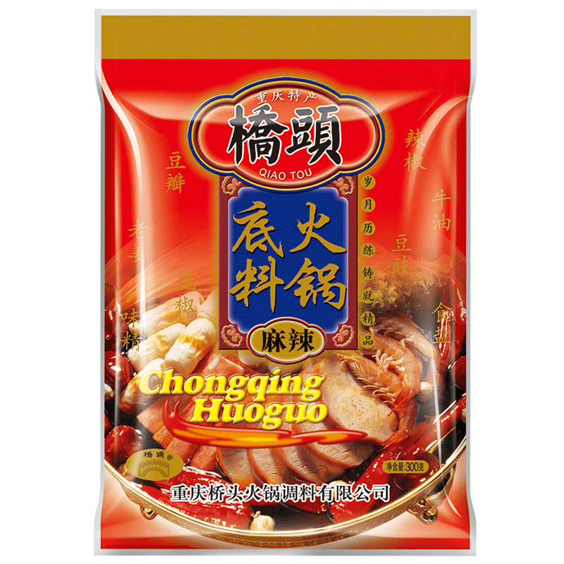 QIAO TOU 桥头 火锅底料 麻辣味 300g