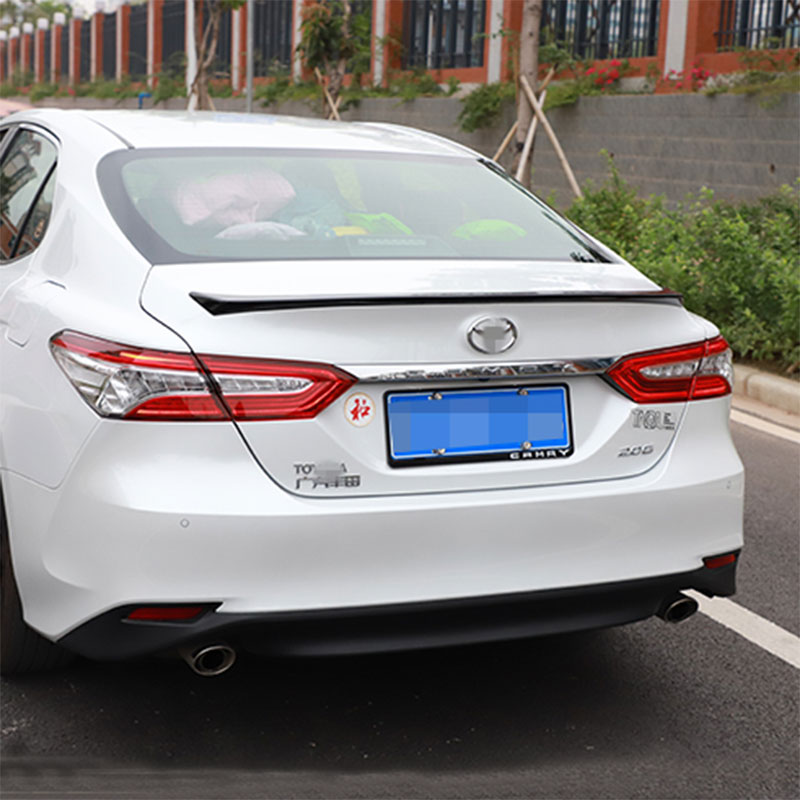 热迈适用于丰田八代新凯美瑞尾翼改装专用烤漆压尾定风翼 珍珠白