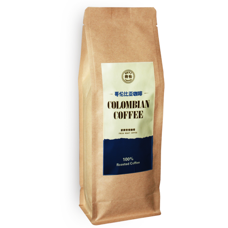 德颐（DEYI）哥伦比亚风味咖啡豆 454g包装现磨豆 阿拉比卡生豆新鲜烘焙 454G烘焙咖啡豆 进口阿拉比卡生豆