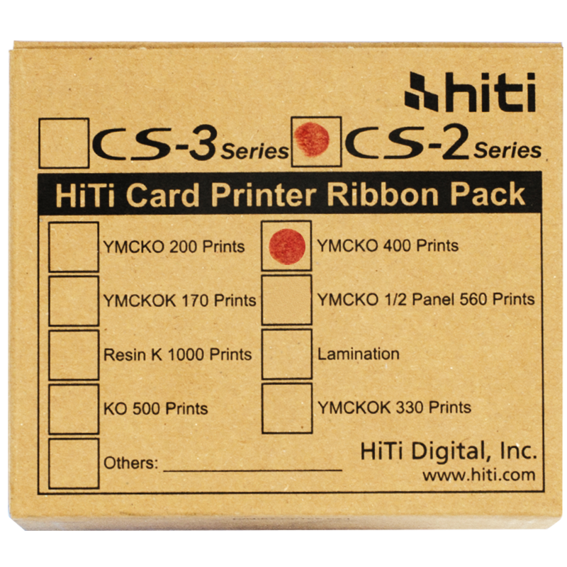 hitiCS-200e/220e全格彩色带呈妍YMCKO彩色带 诚研打印机HITI色带 全格彩色带【CN码-400印/卷】