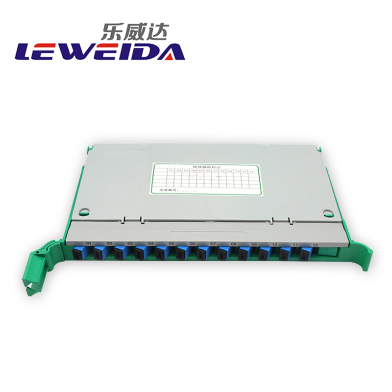 乐威达(leweida) 熔纤盘12芯odf盘sc方头一体化托盘含束状尾纤光交箱