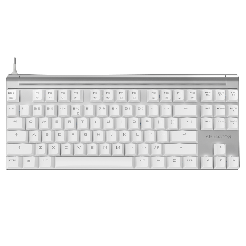 CHERRY 樱桃 MX BOARD 8.0 87键 有线机械键盘 白色 白光 红轴