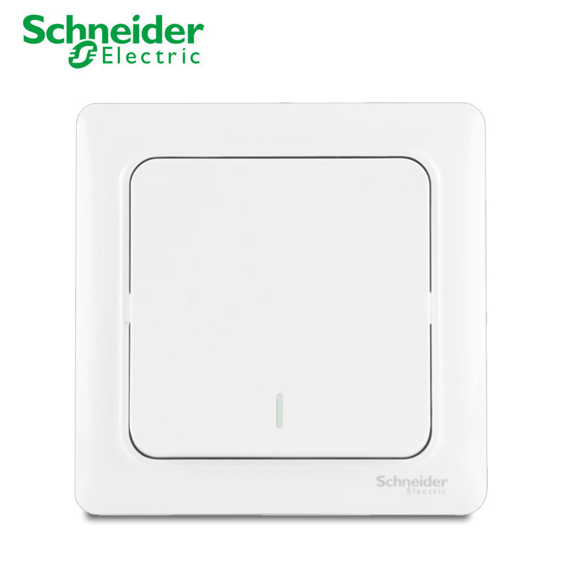 施耐德电气开关插座电源面板 睿意白系列 施耐德开关  墙壁电源开关