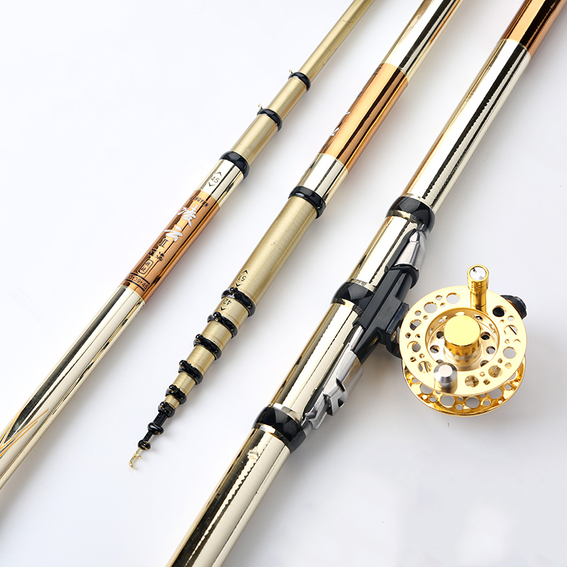 新款前打竿三定位不剪线手竿车盘竿超硬超轻定位钓鱼竿矶钓杆 一代4.