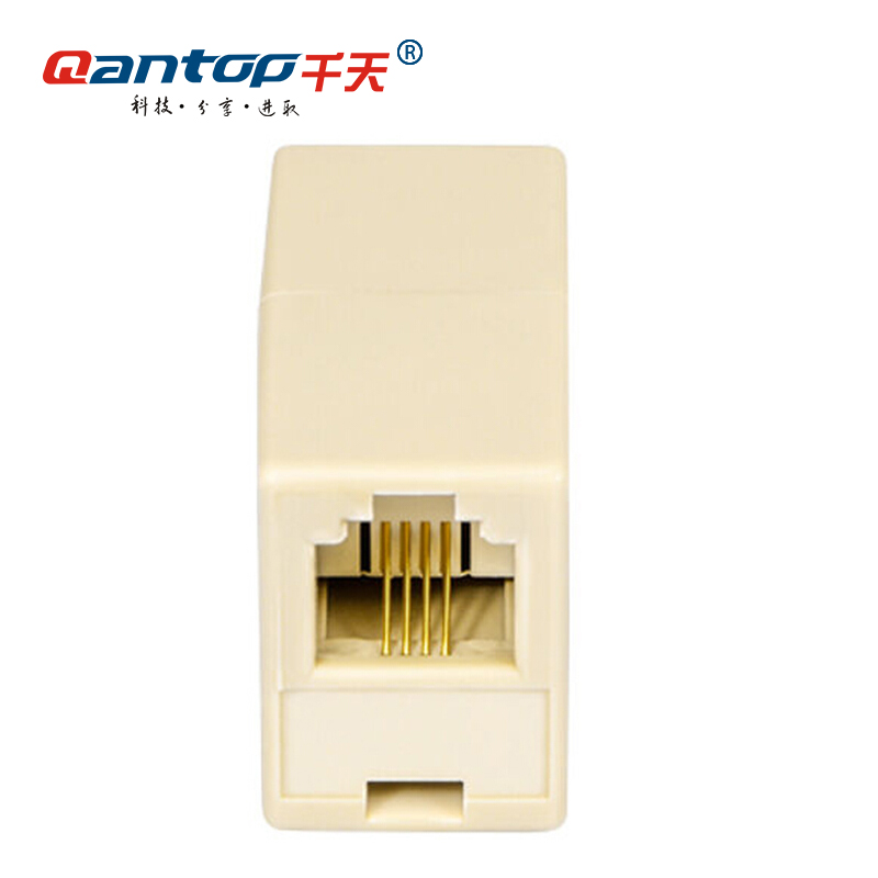 千天(qantop) rj11电话分线器一分五 一分四 一分三电话机线一拖四
