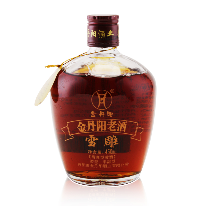 金丹阳黄酒 11°雪雕老酒 半甜型糯米坛装老酒 450ml*1坛